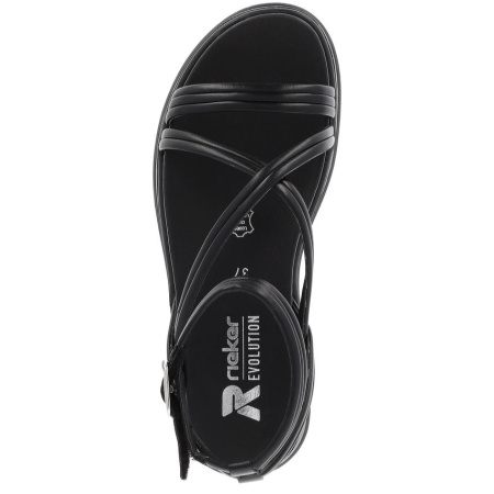 Босоножки  Rieker Спорт  черный  кожа искусств. F-300522 фото в интернет-магазине | Omadey.ru