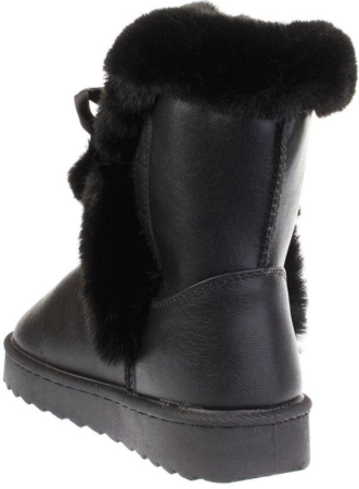 Ботинки  Tesoro  черный  кожа искусств. Z-89056 фото в интернет-магазине | Omadey.ru