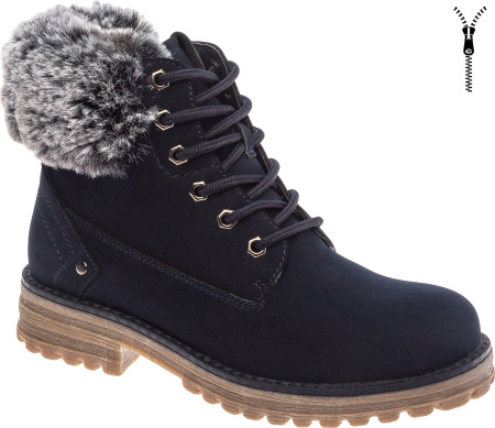 Ботинки  Keddo  синий  нубук искуств. Z-8879 фото в интернет-магазине | Omadey.ru