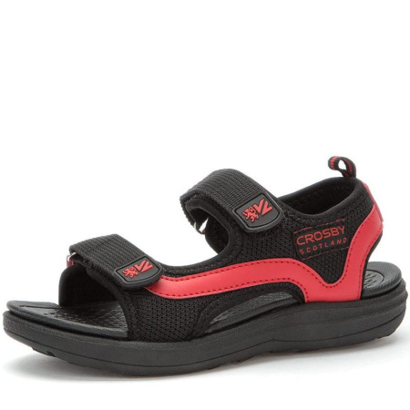 Сандалии  Crosby  черный  сетка/кожа искусств. F-91056 фото в интернет-магазине | Omadey.ru