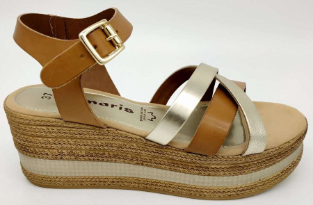 Босоножки  Tamaris  коричневый  кожа F-70871 фото в интернет-магазине | Omadey.ru