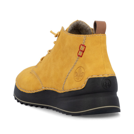 Полуботинки  Rieker желтый кожа искусств. Z-400021 фото в интернет-магазине | Omadey.ru