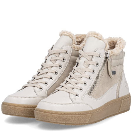 Ботинки  Remonte  белый  кожа/кожа искусств. Z-400893 фото в интернет-магазине | Omadey.ru