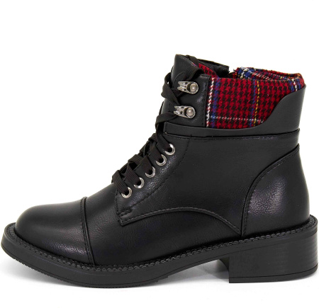 Ботинки  Betsy  черный  кожа искусств./текстиль Z-8601 фото в интернет-магазине | Omadey.ru