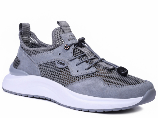 Фото Кроссовки  Strobbs  серый замша/текстиль F-400952 мужские