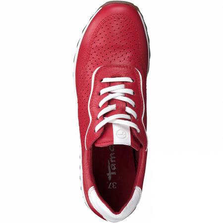 Кроссовки  Tamaris  красный  кожа F-90490 фото в интернет-магазине | Omadey.ru