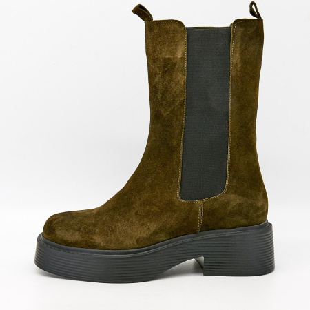Ботинки  Dakkem  хаки  замша Z-100375 фото в интернет-магазине | Omadey.ru