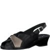 Босоножки  Marco Tozzi  черный  кожа F-80613 фото в интернет-магазине | Omadey.ru