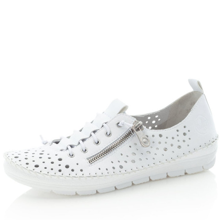 Туфли  Rieker  белый  кожа/кожа искусств. F-90522 фото в интернет-магазине | Omadey.ru