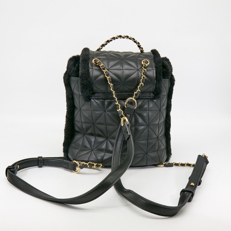 Рюкзак  Keddo  черный  иск. кожа / иск. мех c08107 фото в интернет-магазине | Omadey.ru