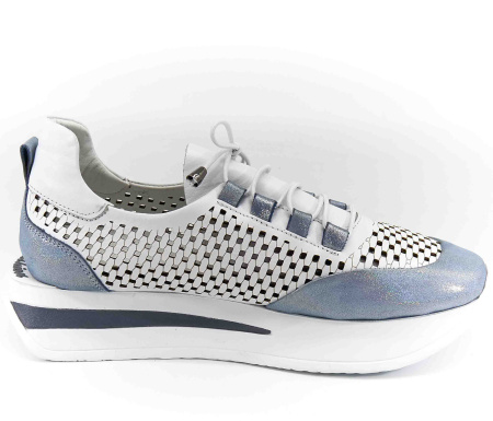 Кроссовки  Derem  белый  кожа F-80226 фото в интернет-магазине | Omadey.ru