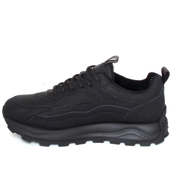 Фото Кроссовки муж. Shoiberg черный нубук искуств.  Z-400805 мужские Фото Кроссовки муж. Shoiberg черный нубук искуств.  Z-400805 мужские