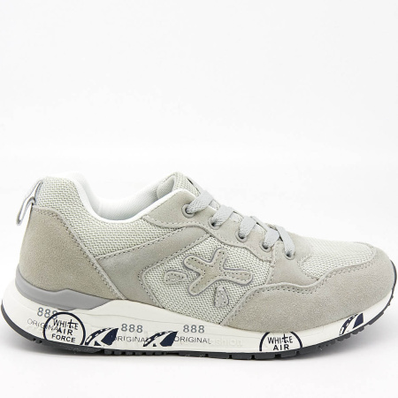 Кроссовки  женские Evita  серый  кожа/текстиль F-80641 фото в интернет-магазине | Omadey.ru