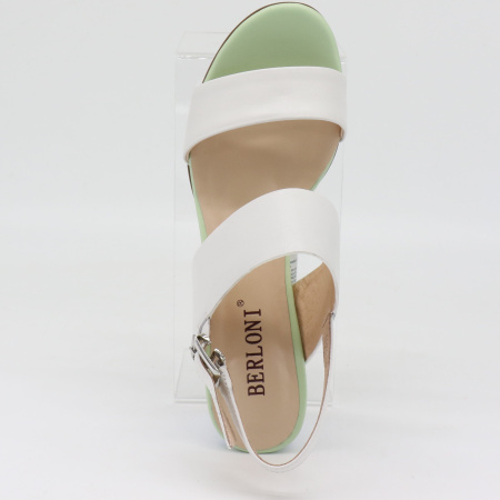 Босоножки  Berloni  белый  кожа F-71024 фото в интернет-магазине | Omadey.ru