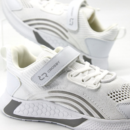 Кроссовки  Crosby  белый  кожа искусств./текстиль Z-100029 фото в интернет-магазине | Omadey.ru