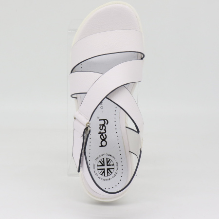 Сандалии  Betsy  белый  кожа искусств. F-80982 фото в интернет-магазине | Omadey.ru