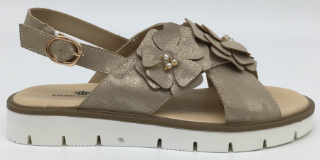 Босоножки  Keddo  золотой  кожа искусств. F-70962 фото в интернет-магазине | Omadey.ru