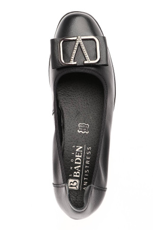 Туфли  Baden  черный  кожа Z-100323 фото в интернет-магазине | Omadey.ru