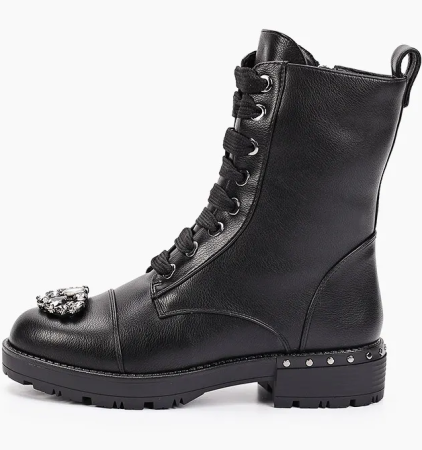 Ботинки  Betsy  черный  кожа искусств. Z-8846 фото в интернет-магазине | Omadey.ru