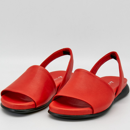 Сандалии  Dakkem  коралловый  кожа F-90513 фото в интернет-магазине | Omadey.ru