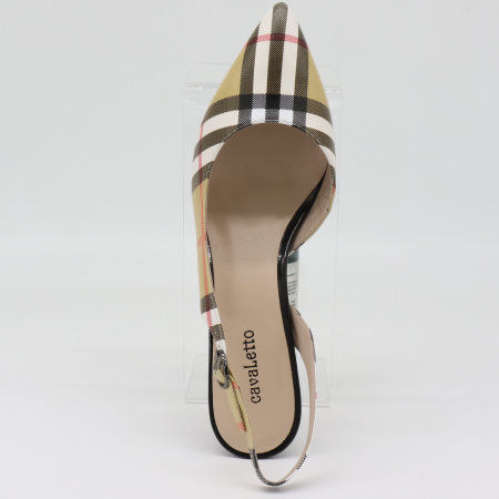 Слингбэки  Cavaletto  бежевый  кожа F-80653 фото в интернет-магазине | Omadey.ru