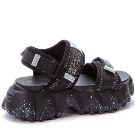 Сандалии  Crosby  черный  кожа искусств./текстиль F-90474 фото в интернет-магазине | Omadey.ru