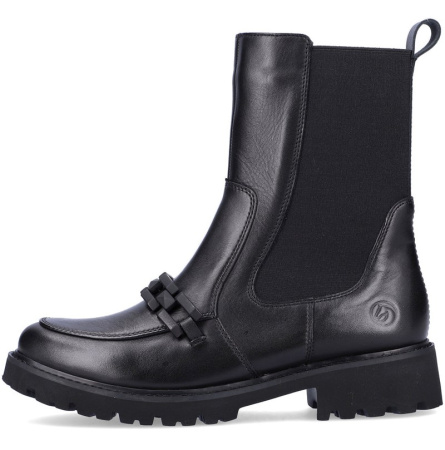 Ботинки  Remonte  черный  кожа Z-200102 фото в интернет-магазине | Omadey.ru