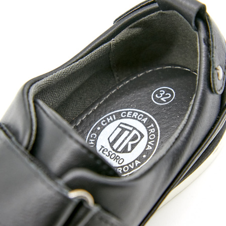 Туфли  Tesoro  черный  кожа искусств. Z-100016 фото в интернет-магазине | Omadey.ru