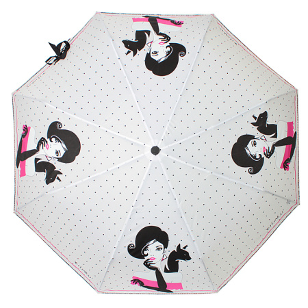 Зонт  Flioraj  белый  полиэстер c10289 фото в интернет-магазине | Omadey.ru