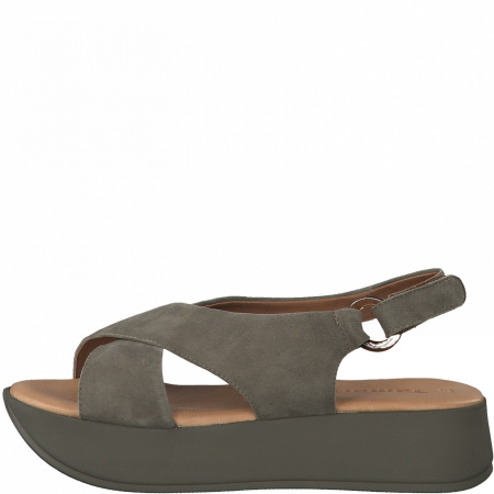 Сандалии  Tamaris  оливковый  кожа F-90744 фото в интернет-магазине | Omadey.ru