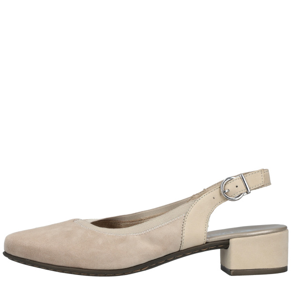 Фото Слингбэки  Rieker  бежевый  кожа/кожа искусств. F-400086