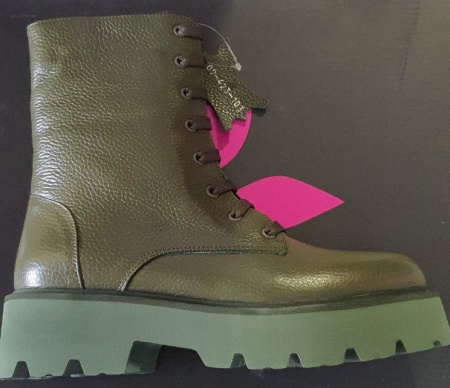 Ботинки  Dakkem  хаки  кожа Z-100399 фото в интернет-магазине | Omadey.ru