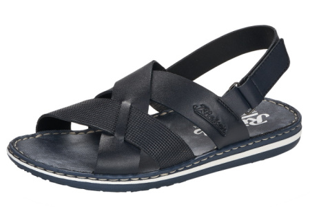 Сандалии  Rieker  синий  кожа/кожа искусств. F-100641 фото в интернет-магазине | Omadey.ru