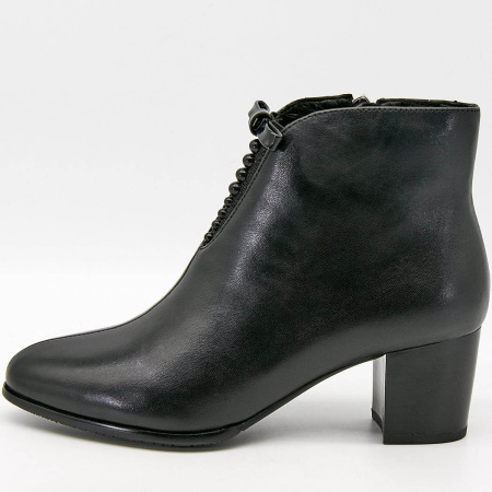 Ботильоны  Bonavi  черный  кожа Z-100176 фото в интернет-магазине | Omadey.ru