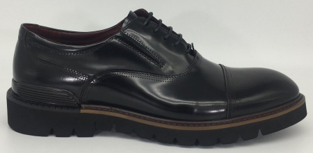 Туфли  Elrosso  черный  кожа Z-89034 фото в интернет-магазине | Omadey.ru