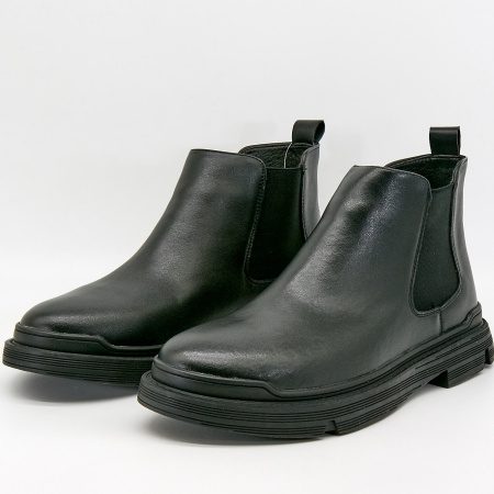 Ботинки  Marco Tredi  черный  кожа Z-100937