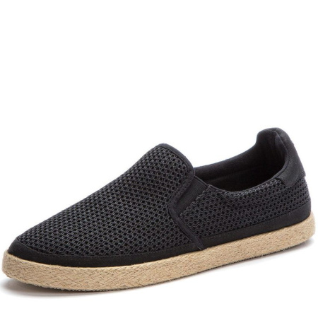 Слипоны  Crosby  черный  сетка/нубук искусств. F-90833 фото в интернет-магазине | Omadey.ru