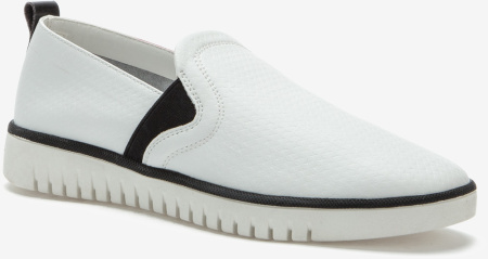 Слипоны  Keddo  черно-белый  кожа F-80680 фото в интернет-магазине | Omadey.ru