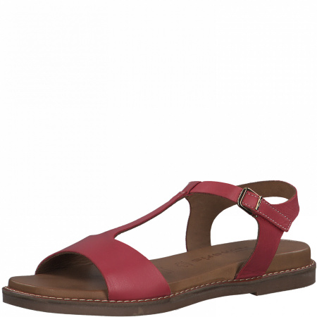 Сандалии  Tamaris  бордовый  кожа F-90805 фото в интернет-магазине | Omadey.ru