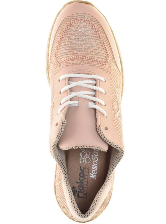 Кроссовки  Rieker  розовый  кожа искусств./текстиль F-90112 фото в интернет-магазине | Omadey.ru