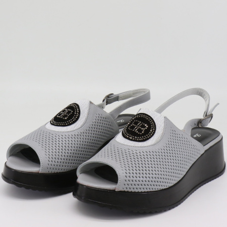 Босоножки  La Binario  белый  кожа F-71033 фото в интернет-магазине | Omadey.ru