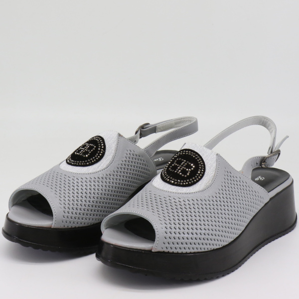 Фото Босоножки  La Binario  белый  кожа F-71033