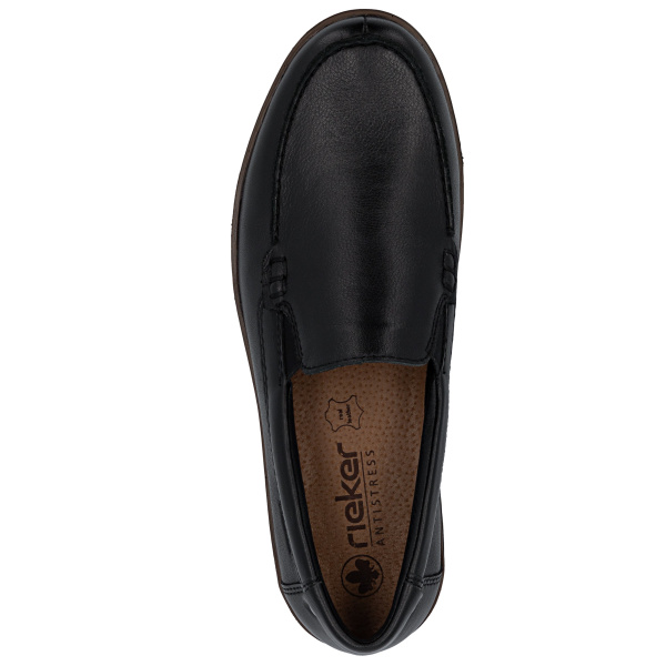 Фото Туфли  Rieker  черный  кожа/кожа искусств. F-401102