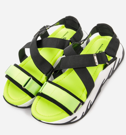 Сандалии  Keddo  черный  текстиль F-90967 фото в интернет-магазине | Omadey.ru