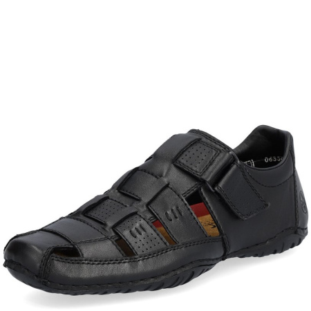 Туфли летние  Rieker  черный  кожа/кожа искусств. F-300261 фото в интернет-магазине | Omadey.ru