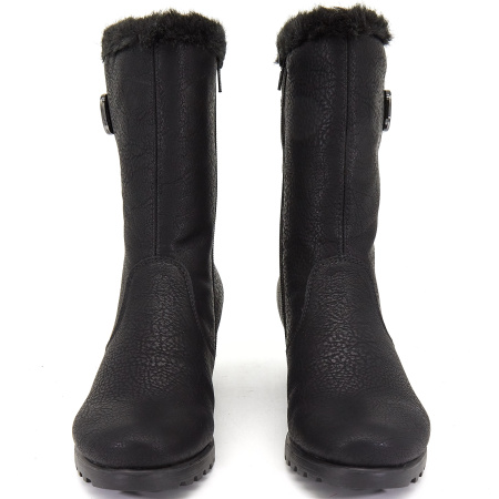 Полусапоги  Rieker  черный  кожа искусств./текстиль Z-8203 фото в интернет-магазине | Omadey.ru