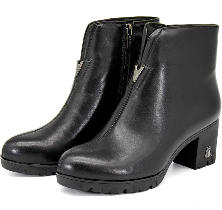 Ботильоны  Baden  черный  кожа Z-8708 фото в интернет-магазине | Omadey.ru