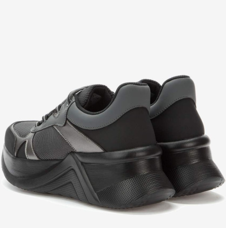 Кроссовки  Grunberg  черный  кожа искусств./оксфорд Z-90406 фото в интернет-магазине | Omadey.ru