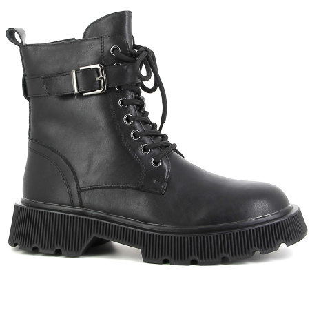 Ботинки  Baden  черный  кожа Z-100907 фото в интернет-магазине | Omadey.ru