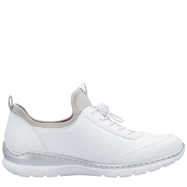 Фото Кроссовки  Rieker  белый  кожа искусств./текстиль F-400038